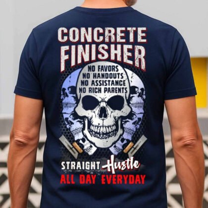 Concrete Finisher Straight Hustle – Skull Workwear