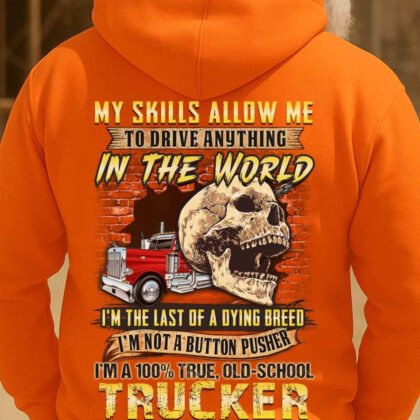 Old School Dying Breed Trucker Apparel - Skull Rig