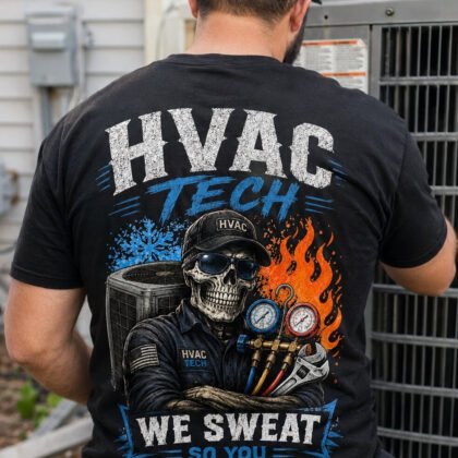 HVAC Tech Sweat Apparel – Skull
